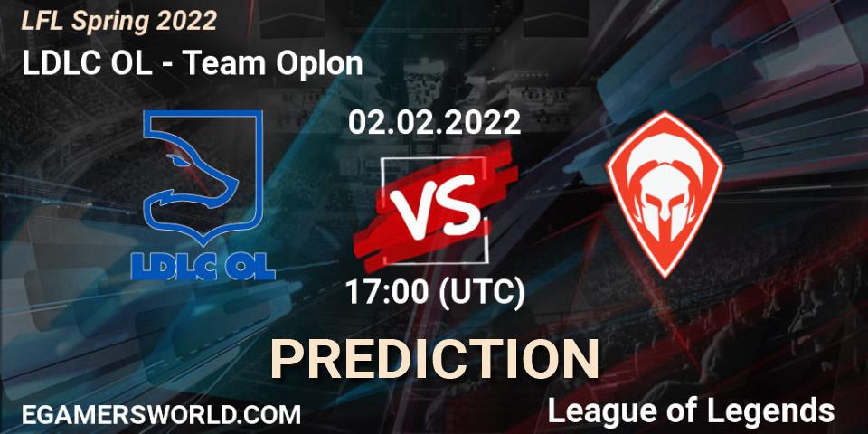 LDLC OL vs Team Oplon: Match Prediction. 02.02.2022 at 17:00, LoL, LFL Spring 2022