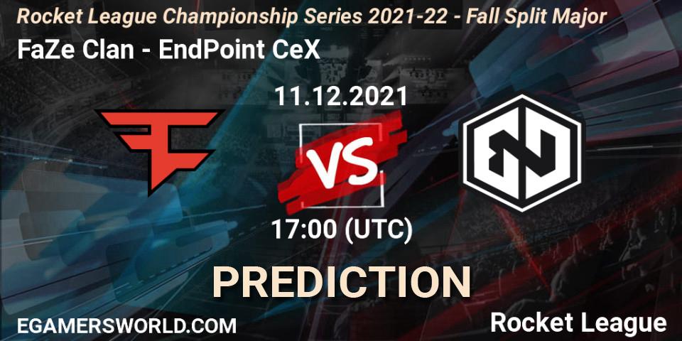 FaZe Clan vs EndPoint CeX: Match Prediction. 11.12.21, Rocket League, RLCS 2021-22 - Fall Split Major
