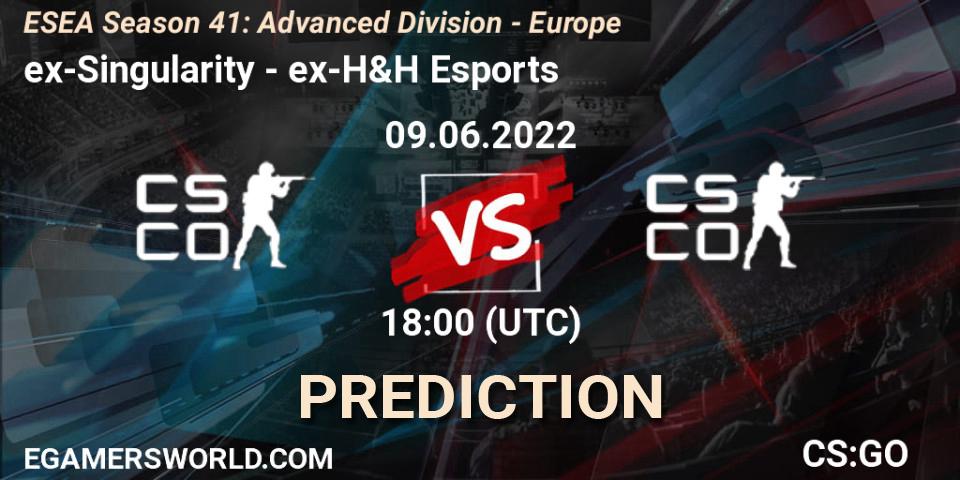 ex-Singularity vs ex-H&H Esports: Match Prediction. 09.06.2022 at 18:00, Counter-Strike (CS2), ESEA Season 41: Advanced Division - Europe