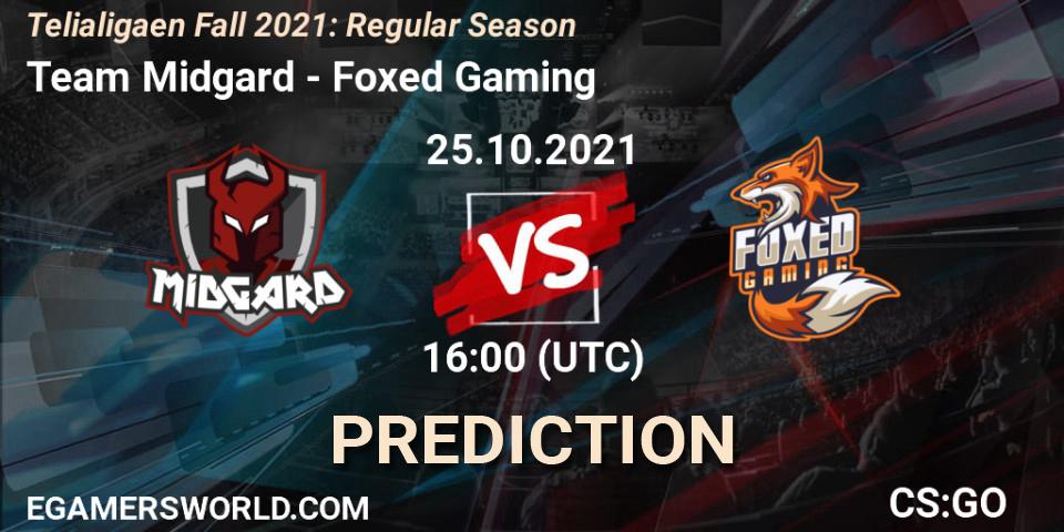 Team Midgard vs Foxed Gaming: Match Prediction. 25.10.2021 at 16:00, Counter-Strike (CS2), Telialigaen Fall 2021: Regular Season