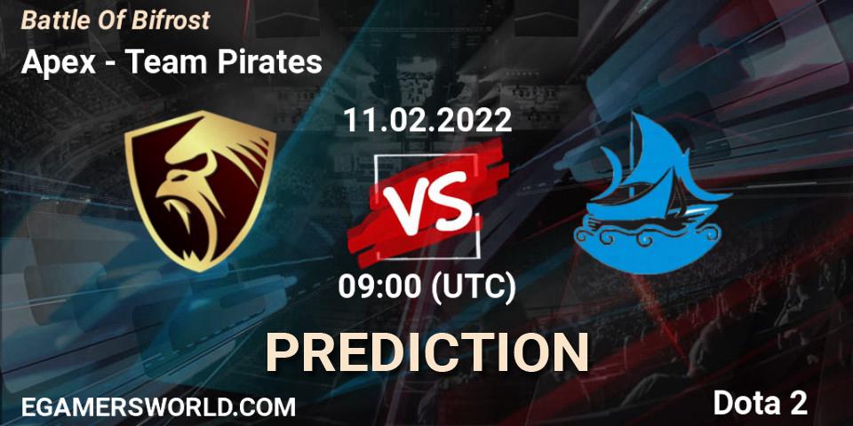 Apex vs Team Pirates: Match Prediction. 12.02.2022 at 06:23, Dota 2, Battle Of Bifrost