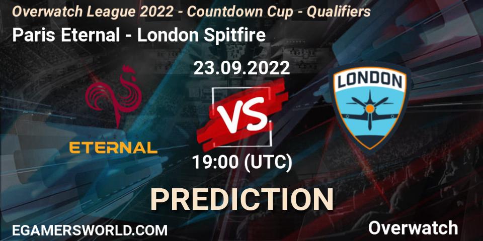 Paris Eternal vs London Spitfire: Match Prediction. 23.09.22, Overwatch, Overwatch League 2022 - Countdown Cup - Qualifiers