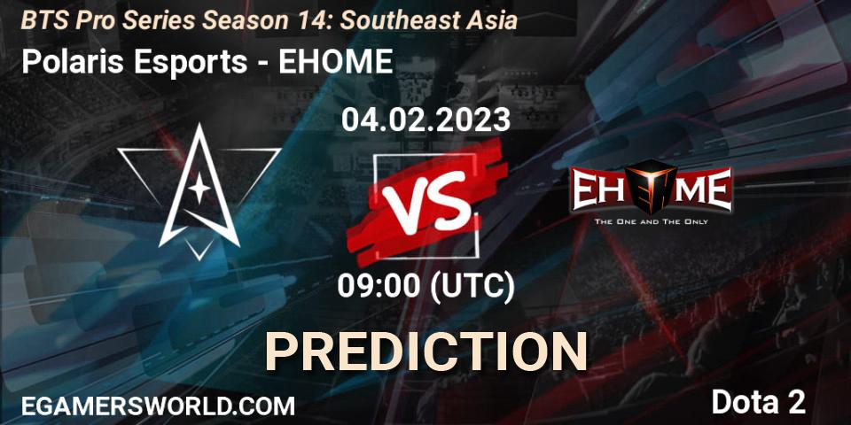 Polaris Esports vs EHOME: Match Prediction. 07.02.23, Dota 2, BTS Pro Series Season 14: Southeast Asia