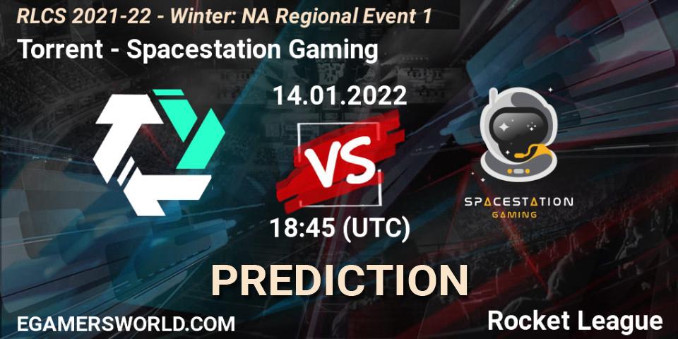 Torrent vs Spacestation Gaming: Match Prediction. 14.01.2022 at 18:45, Rocket League, RLCS 2021-22 - Winter: NA Regional Event 1