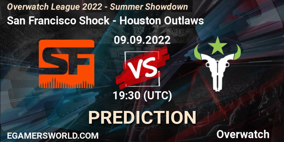 San Francisco Shock vs Houston Outlaws: Match Prediction. 09.09.2022 at 19:30, Overwatch, Overwatch League 2022 - Summer Showdown
