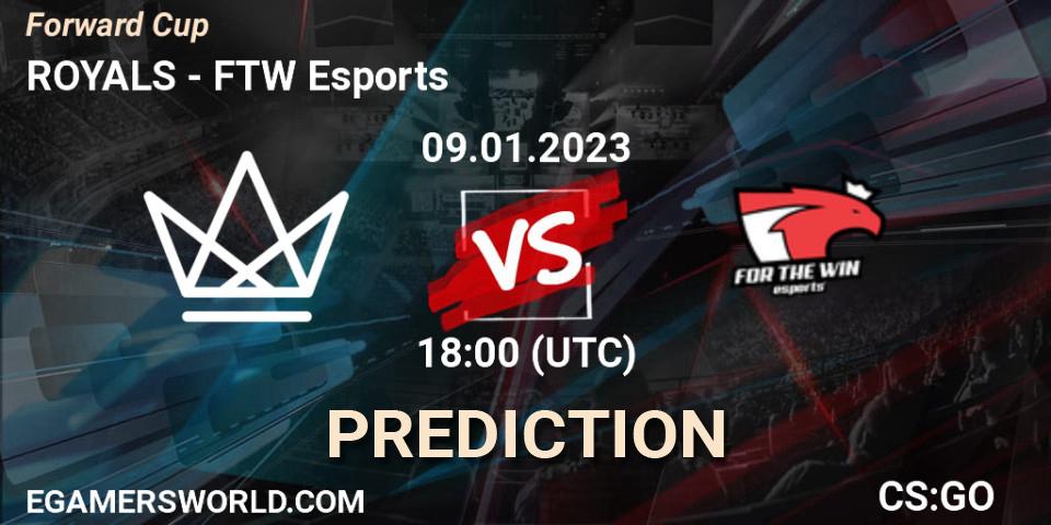 ROYALS vs FTW Esports: Match Prediction. 09.01.2023 at 18:00, Counter-Strike (CS2), Forward Cup