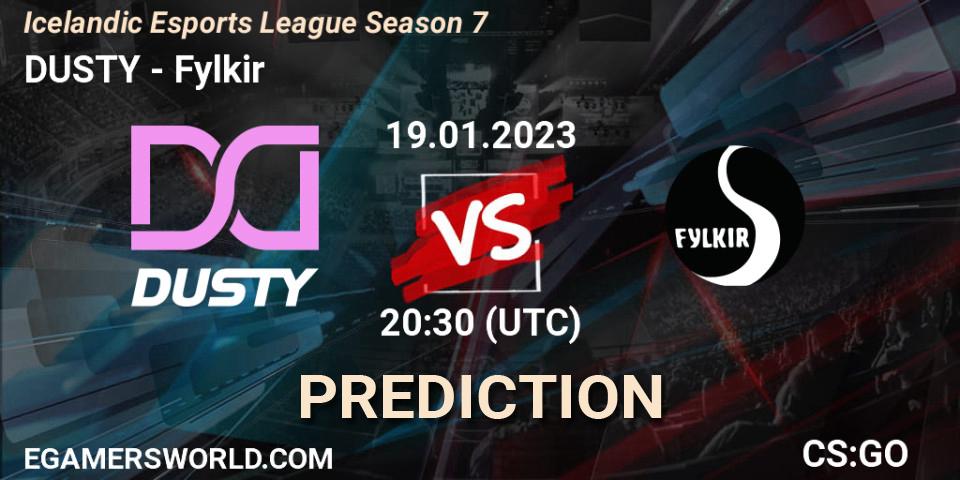 DUSTY vs Fylkir: Match Prediction. 19.01.23, CS2 (CS:GO), Icelandic Esports League Season 7