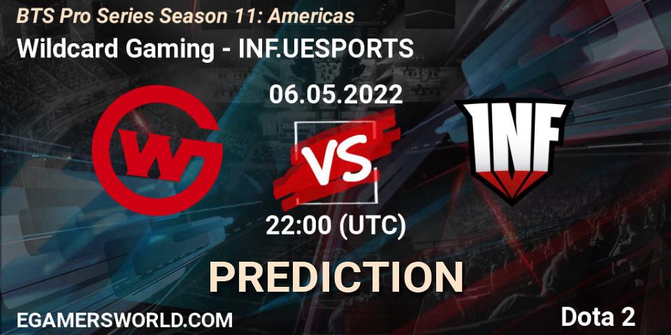 Wildcard Gaming vs INF.UESPORTS: Match Prediction. 07.05.22, Dota 2, BTS Pro Series Season 11: Americas