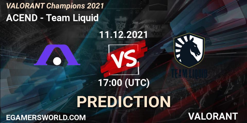 ACEND vs Team Liquid: Match Prediction. 11.12.21, VALORANT, VALORANT Champions 2021
