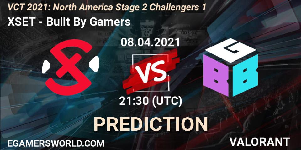 XSET vs Built By Gamers: Match Prediction. 08.04.2021 at 21:45, VALORANT, VCT 2021: North America Stage 2 Challengers 1