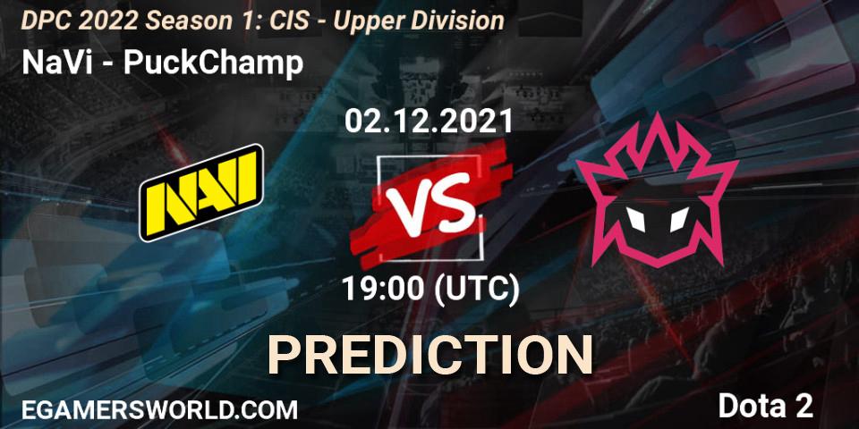 NaVi vs PuckChamp: Match Prediction. 02.12.2021 at 17:01, Dota 2, DPC 2022 Season 1: CIS - Upper Division