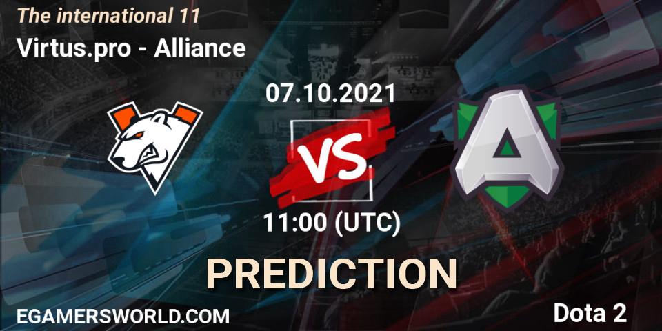Virtus.pro vs Alliance: Match Prediction. 07.10.2021 at 13:27, Dota 2, The Internationa 2021