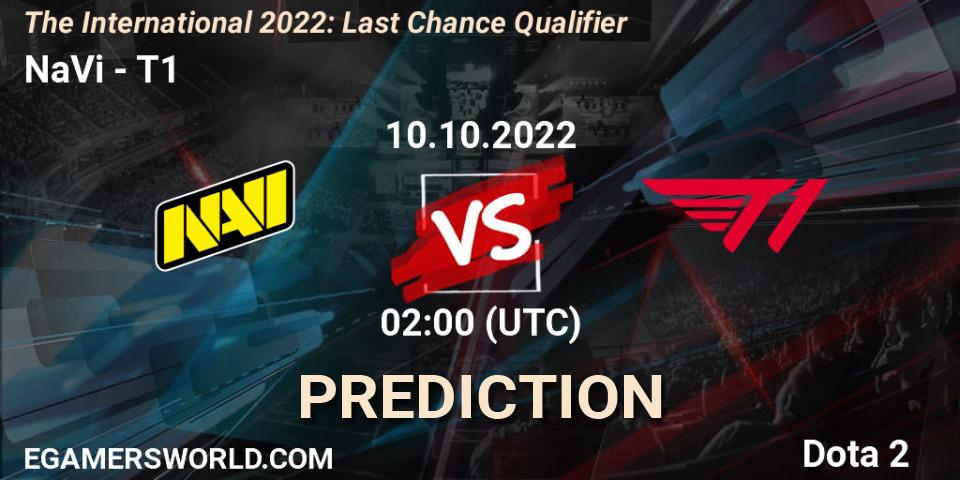 NaVi vs T1: Match Prediction. 10.10.22, Dota 2, The International 2022: Last Chance Qualifier