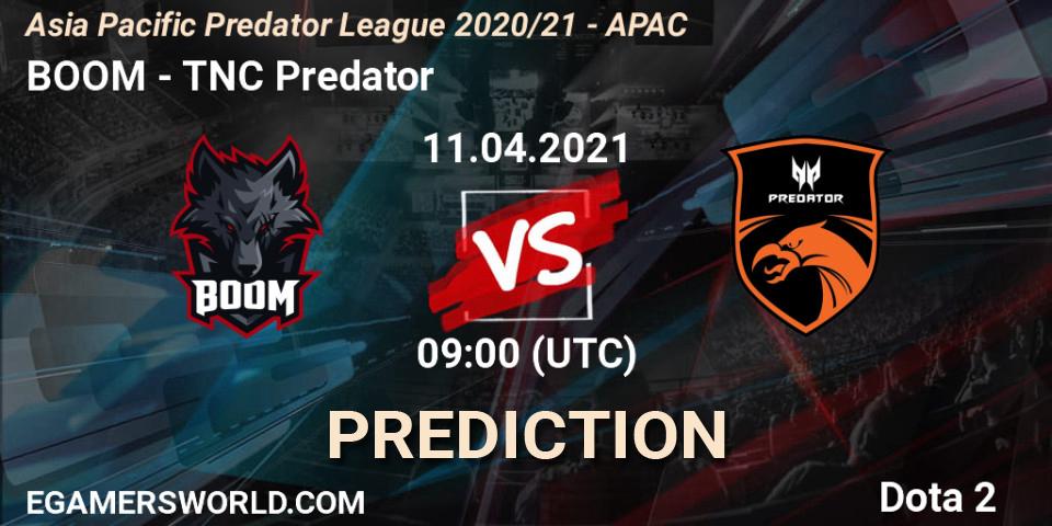 BOOM vs TNC Predator: Match Prediction. 11.04.21, Dota 2, Asia Pacific Predator League 2020/21 - APAC