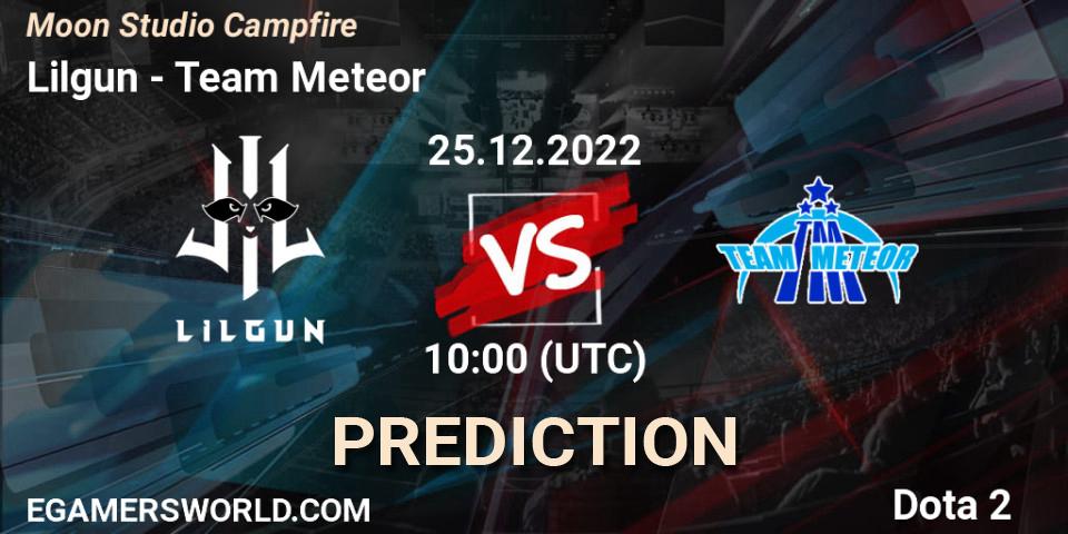 Lilgun vs Team Meteor: Match Prediction. 25.12.22, Dota 2, Moon Studio Campfire