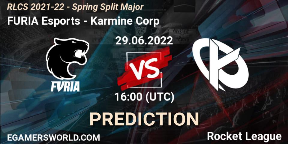 FURIA Esports vs Karmine Corp: Match Prediction. 29.06.2022 at 16:00, Rocket League, RLCS 2021-22 - Spring Split Major