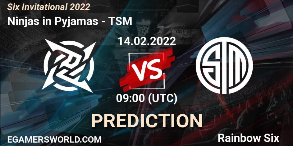 Ninjas in Pyjamas vs TSM: Match Prediction. 14.02.2022 at 09:00, Rainbow Six, Six Invitational 2022