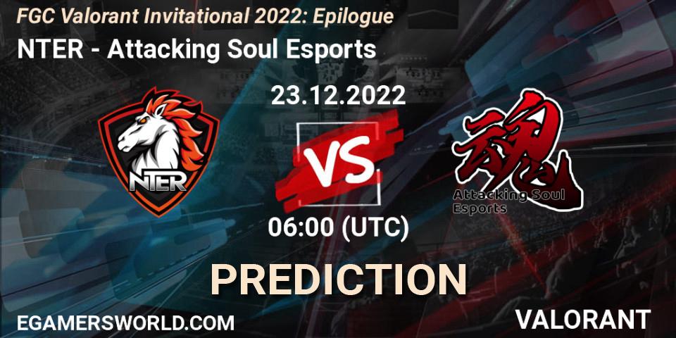 NTER vs Attacking Soul Esports: Match Prediction. 23.12.2022 at 06:00, VALORANT, FGC Valorant Invitational 2022: Epilogue