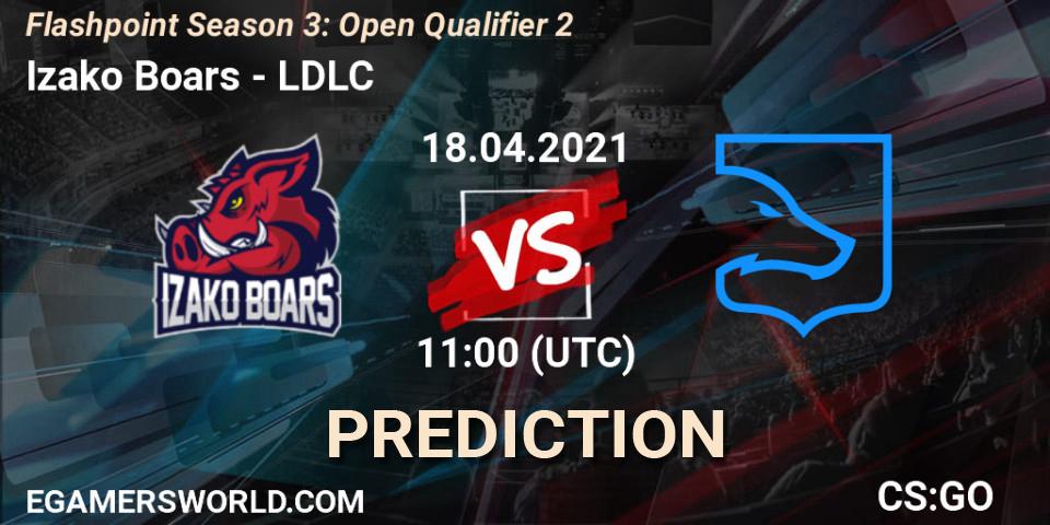 Izako Boars vs LDLC: Match Prediction. 18.04.2021 at 11:15, Counter-Strike (CS2), Flashpoint Season 3: Open Qualifier 2
