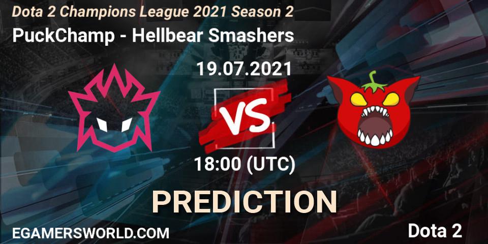 PuckChamp vs Hellbear Smashers: Match Prediction. 19.07.2021 at 17:58, Dota 2, Dota 2 Champions League 2021 Season 2