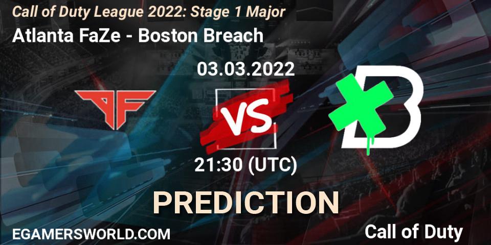 Atlanta FaZe vs Boston Breach: Match Prediction. 03.03.2022 at 21:30, Call of Duty, Call of Duty League 2022: Stage 1 Major