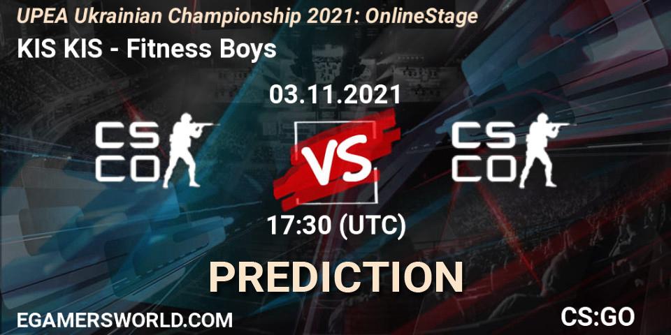 KIS KIS vs Fitness Boys: Match Prediction. 03.11.2021 at 16:00, Counter-Strike (CS2), UPEA Ukrainian Championship 2021: Online Stage