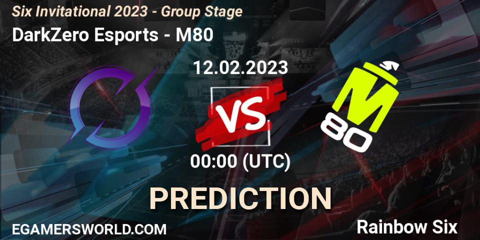 DarkZero Esports vs M80: Match Prediction. 12.02.2023 at 00:15, Rainbow Six, Six Invitational 2023 - Group Stage