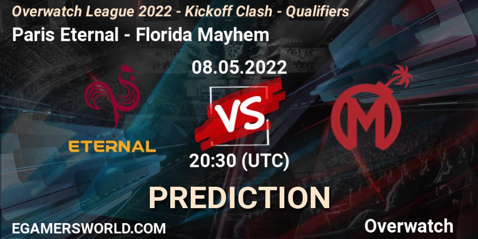 Paris Eternal vs Florida Mayhem: Match Prediction. 08.05.22, Overwatch, Overwatch League 2022 - Kickoff Clash - Qualifiers