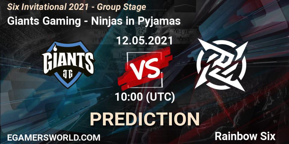 Giants Gaming vs Ninjas in Pyjamas: Match Prediction. 12.05.21, Rainbow Six, Six Invitational 2021 - Group Stage