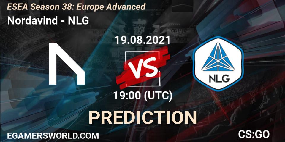 Nordavind vs NLG: Match Prediction. 19.08.21, CS2 (CS:GO), ESEA Season 38: Advanced Division - Europe