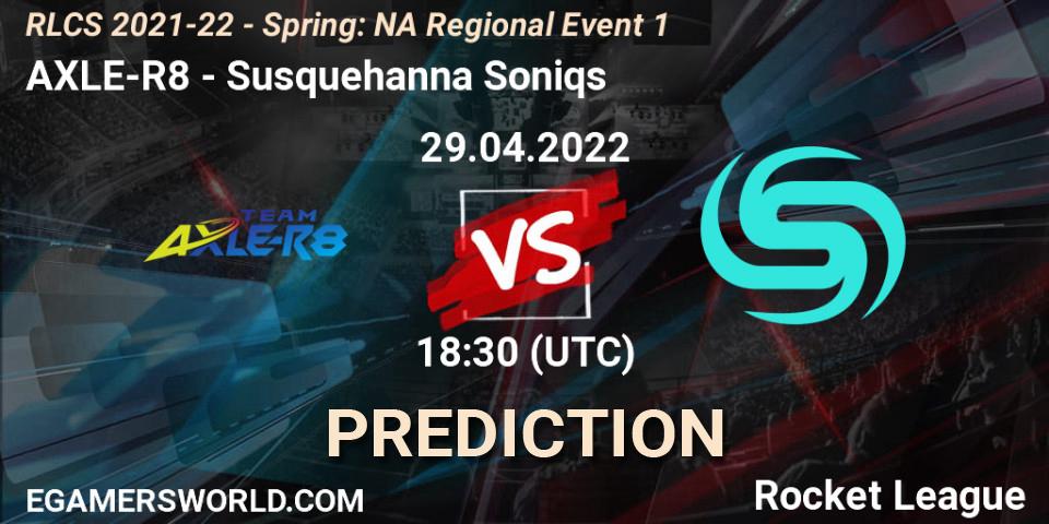 AXLE-R8 vs Susquehanna Soniqs: Match Prediction. 29.04.22, Rocket League, RLCS 2021-22 - Spring: NA Regional Event 1