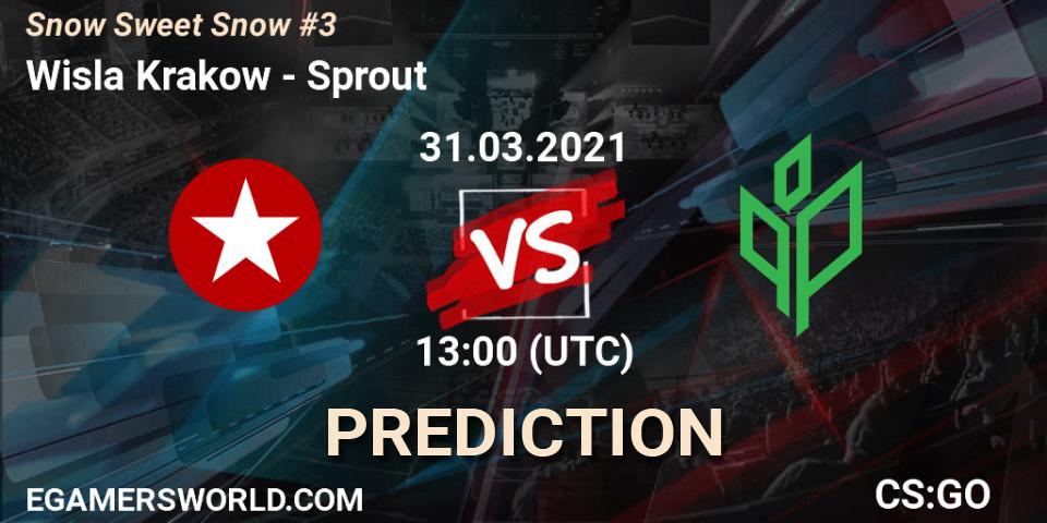 Wisla Krakow vs Sprout: Match Prediction. 31.03.2021 at 13:00, Counter-Strike (CS2), Snow Sweet Snow #3