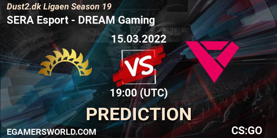 SERA Esport vs DREAM Gaming: Match Prediction. 15.03.2022 at 19:00, Counter-Strike (CS2), Dust2.dk Ligaen Season 19