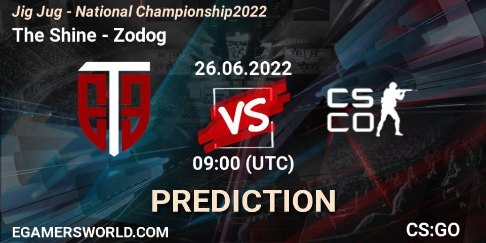 The Shine vs Zodog: Match Prediction. 26.06.2022 at 09:00, Counter-Strike (CS2), Jig Jug - National Championship 2022
