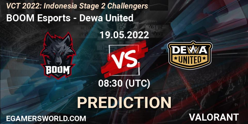BOOM Esports vs Dewa United: Match Prediction. 19.05.22, VALORANT, VCT 2022: Indonesia Stage 2 Challengers
