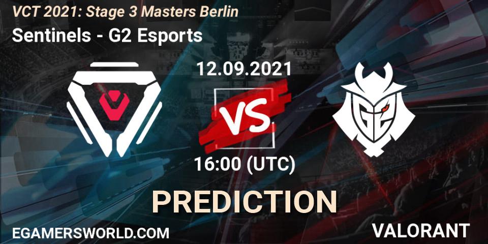 Sentinels vs G2 Esports: Match Prediction. 12.09.2021 at 16:20, VALORANT, VCT 2021: Stage 3 Masters Berlin