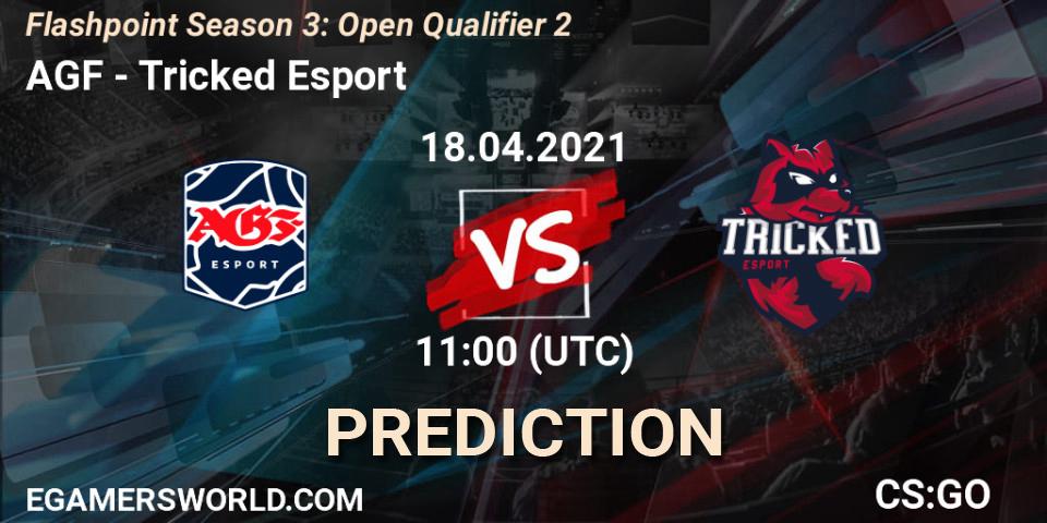 AGF vs Tricked Esport: Match Prediction. 18.04.2021 at 11:05, Counter-Strike (CS2), Flashpoint Season 3: Open Qualifier 2