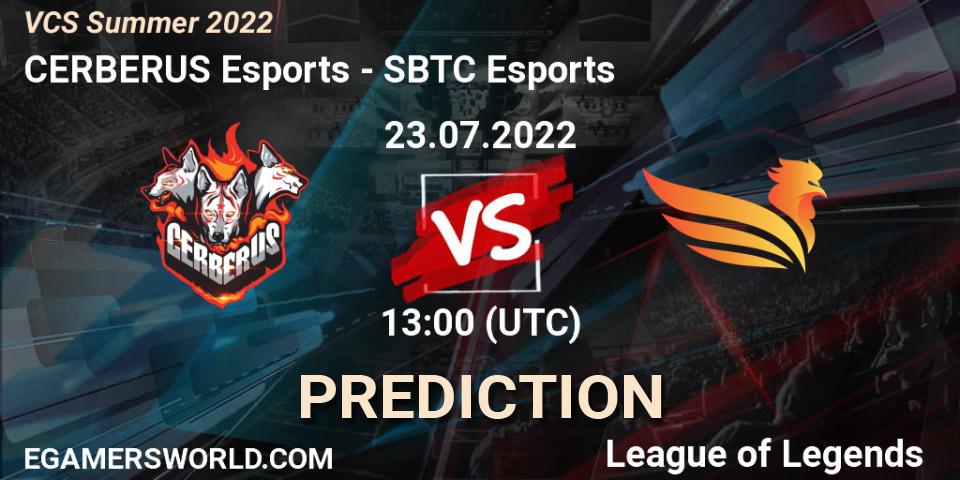 CERBERUS Esports vs SBTC Esports: Match Prediction. 23.07.2022 at 13:00, LoL, VCS Summer 2022