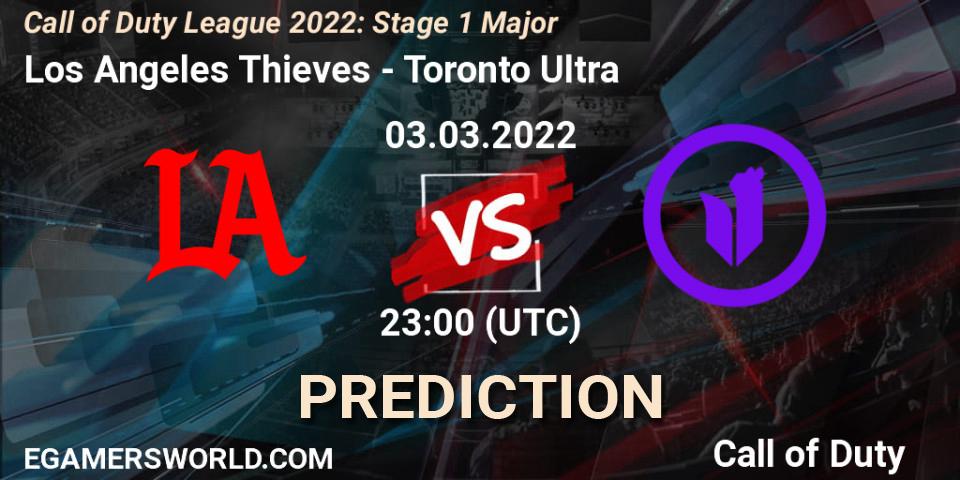 Los Angeles Thieves vs Toronto Ultra: Match Prediction. 03.03.2022 at 23:00, Call of Duty, Call of Duty League 2022: Stage 1 Major