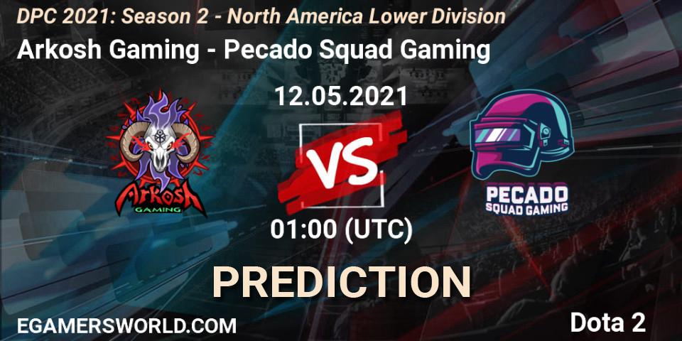 Arkosh Gaming vs Pecado Squad Gaming: Match Prediction. 12.05.2021 at 01:05, Dota 2, DPC 2021: Season 2 - North America Lower Division