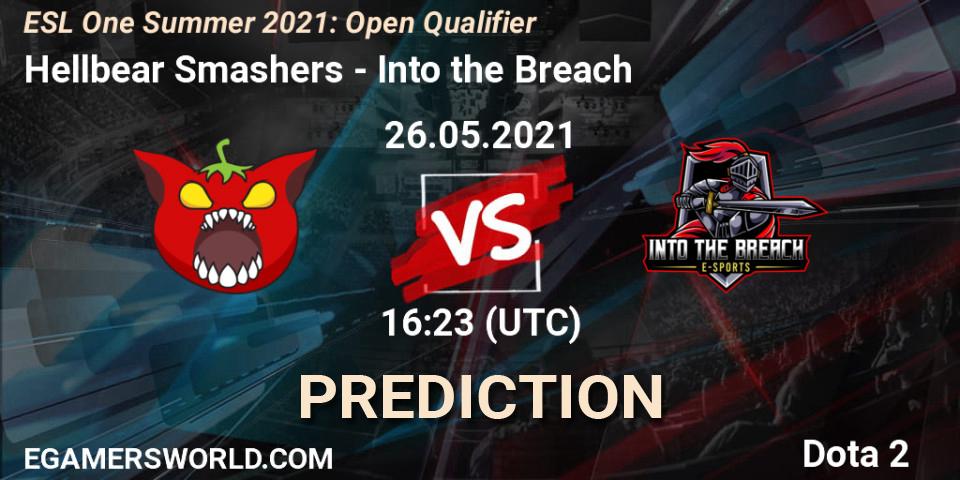 Hellbear Smashers vs Into the Breach: Match Prediction. 26.05.2021 at 16:23, Dota 2, ESL One Summer 2021: Open Qualifier