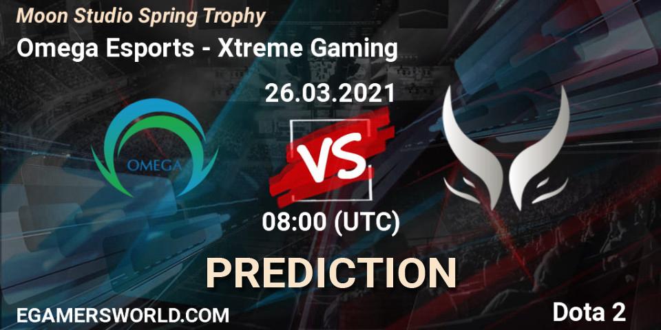 Omega Esports vs Xtreme Gaming: Match Prediction. 26.03.21, Dota 2, Moon Studio Spring Trophy