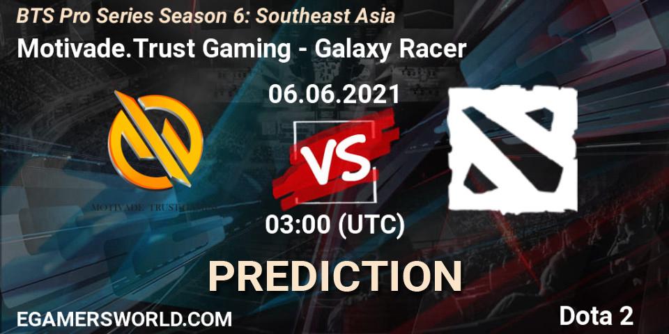 Motivade.Trust Gaming vs Galaxy Racer: Match Prediction. 06.06.21, Dota 2, BTS Pro Series Season 6: Southeast Asia