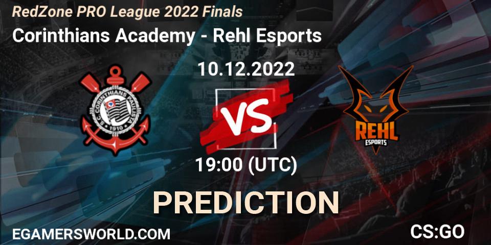 Corinthians Academy vs Rehl Esports: Match Prediction. 10.12.22, CS2 (CS:GO), RedZone PRO League 2022 Finals