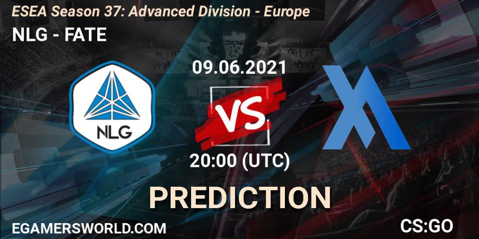 NLG vs FATE: Match Prediction. 09.06.2021 at 20:00, Counter-Strike (CS2), ESEA Season 37: Advanced Division - Europe