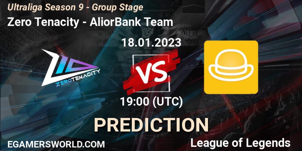 Zero Tenacity vs AliorBank Team: Match Prediction. 18.01.2023 at 19:00, LoL, Ultraliga Season 9 - Group Stage
