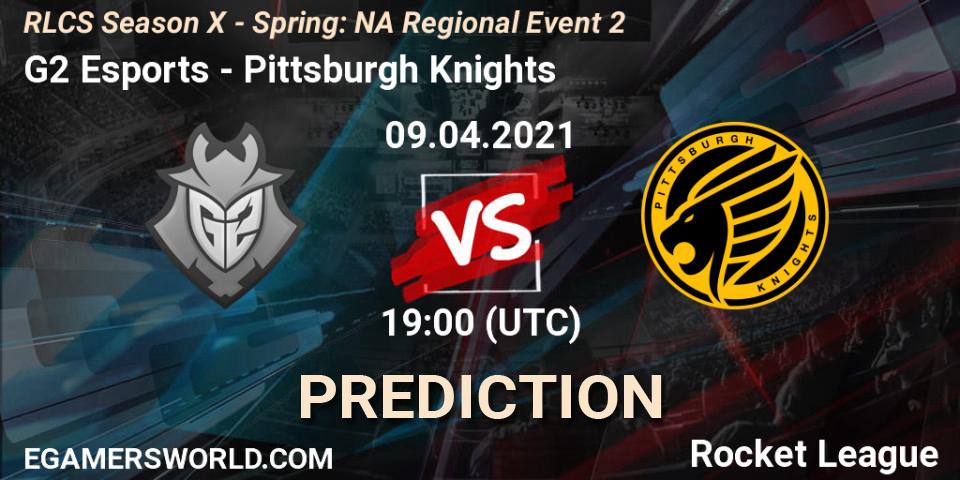 G2 Esports vs Pittsburgh Knights: Match Prediction. 09.04.2021 at 19:00, Rocket League, RLCS Season X - Spring: NA Regional Event 2