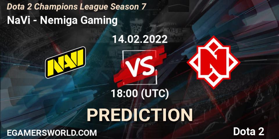 NaVi vs Nemiga Gaming: Match Prediction. 14.02.2022 at 18:01, Dota 2, Dota 2 Champions League 2022 Season 7