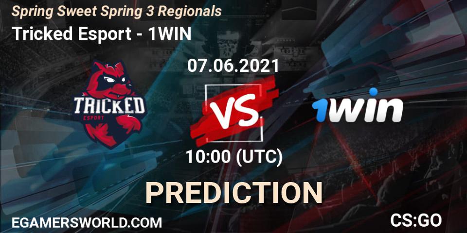Tricked Esport vs 1WIN: Match Prediction. 07.06.2021 at 10:00, Counter-Strike (CS2), Spring Sweet Spring 3 Regionals