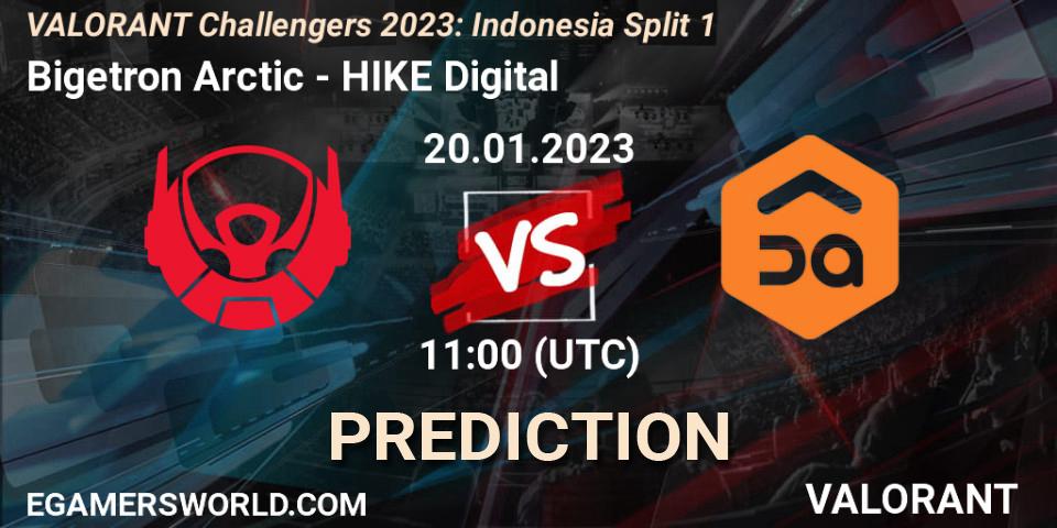 Bigetron Arctic vs HIKE Digital: Match Prediction. 20.01.2023 at 11:00, VALORANT, VALORANT Challengers 2023: Indonesia Split 1